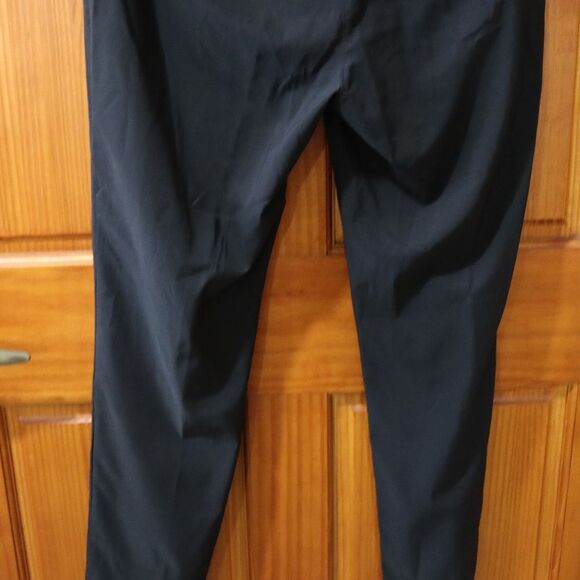Eileen Fisher Black Flat Front Dress Pants Slacks Corporate Goth Med - Picture 9 of 14
